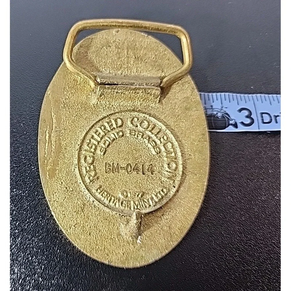 Pearl Harbor Arizona Memorial Belt Buckle Brass # RC‎ Vtg Heritage Mint BM 0414